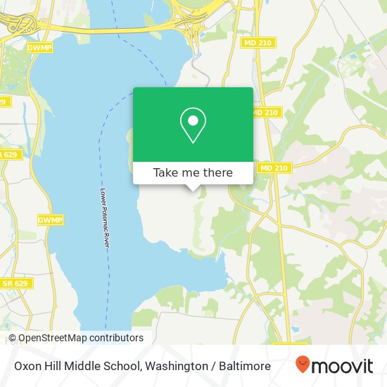 Oxon Hill Middle School map