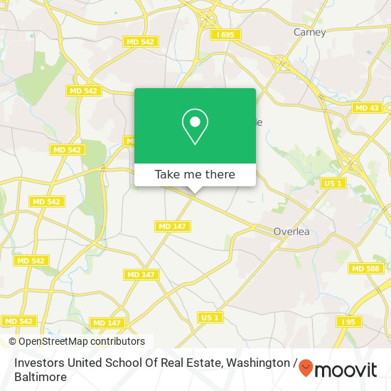 Investors United School Of Real Estate map