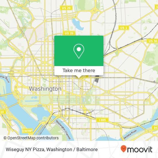 Wiseguy NY Pizza map
