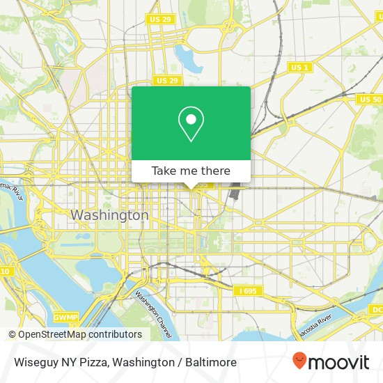 Mapa de Wiseguy NY Pizza