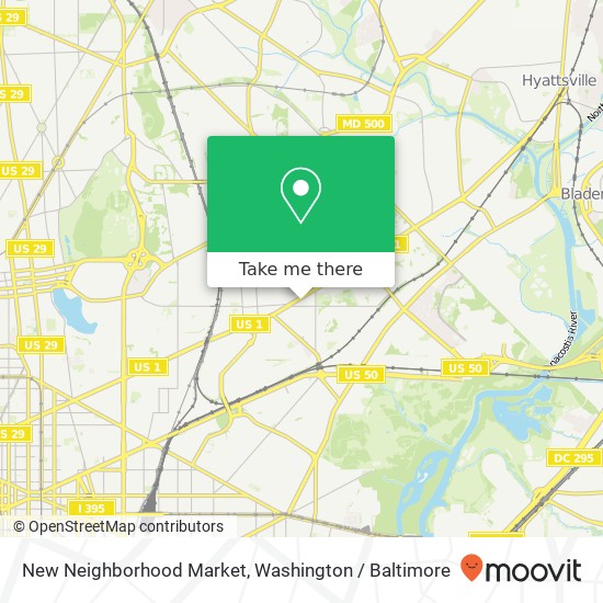 Mapa de New Neighborhood Market