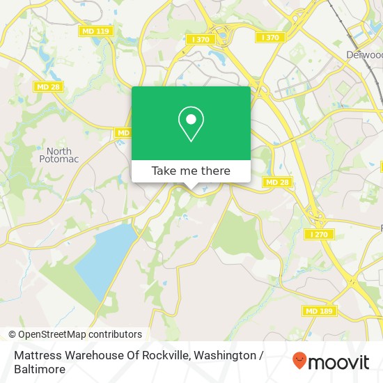 Mapa de Mattress Warehouse Of Rockville