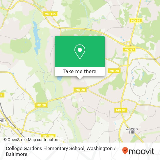 Mapa de College Gardens Elementary School