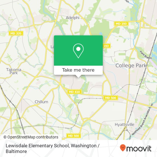 Lewisdale Elementary School map