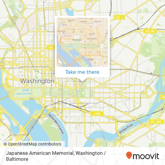 Mapa de Japanese American Memorial