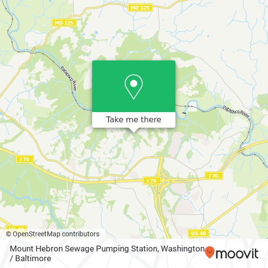 Mapa de Mount Hebron Sewage Pumping Station