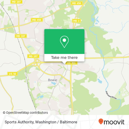 Sports Authority map