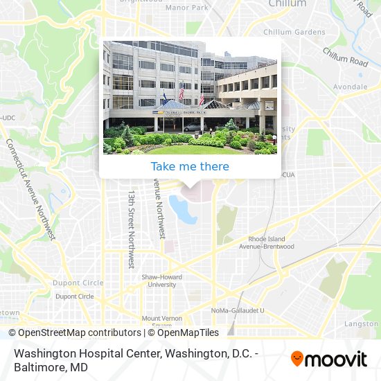 Washington Hospital Center map