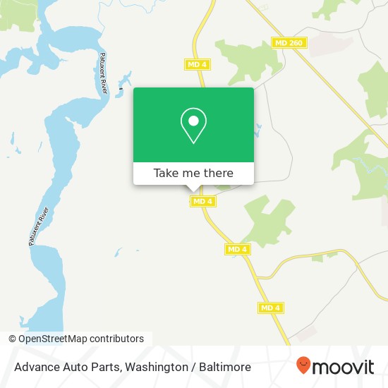 Mapa de Advance Auto Parts