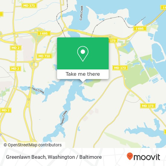 Greenlawn Beach map