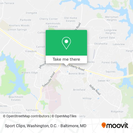 Sport Clips map