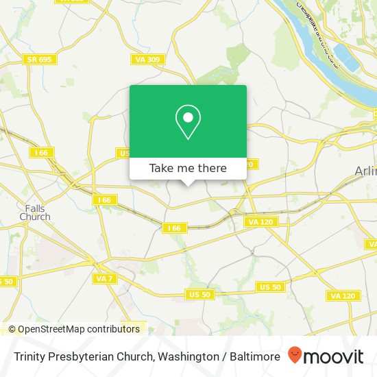 Mapa de Trinity Presbyterian Church