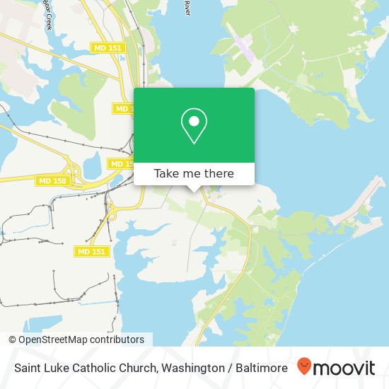 Saint Luke Catholic Church map