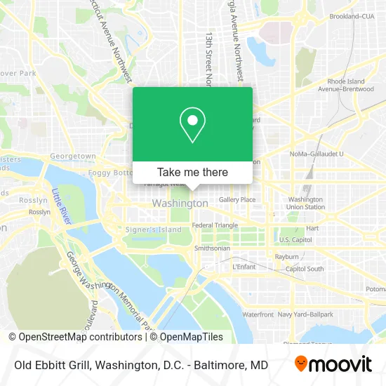 Mapa de Old Ebbitt Grill
