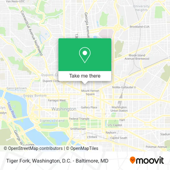Tiger Fork map