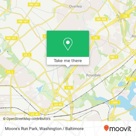 Moore's Run Park map