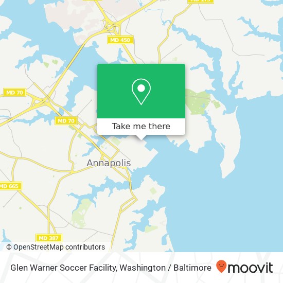 Mapa de Glen Warner Soccer Facility