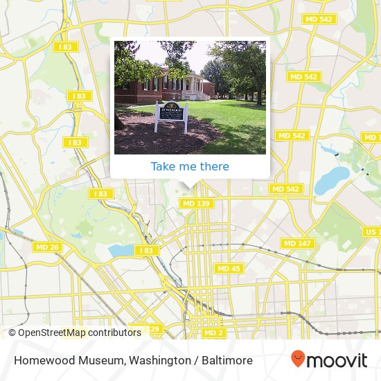 Homewood Museum map