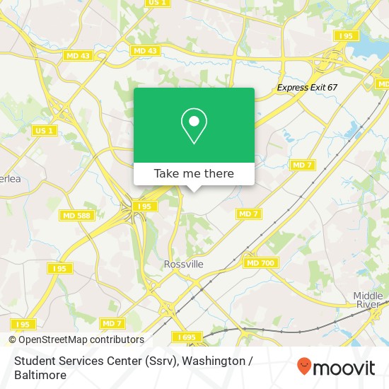 Mapa de Student Services Center (Ssrv)