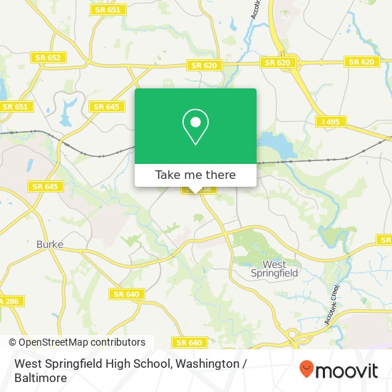 West Springfield High School map