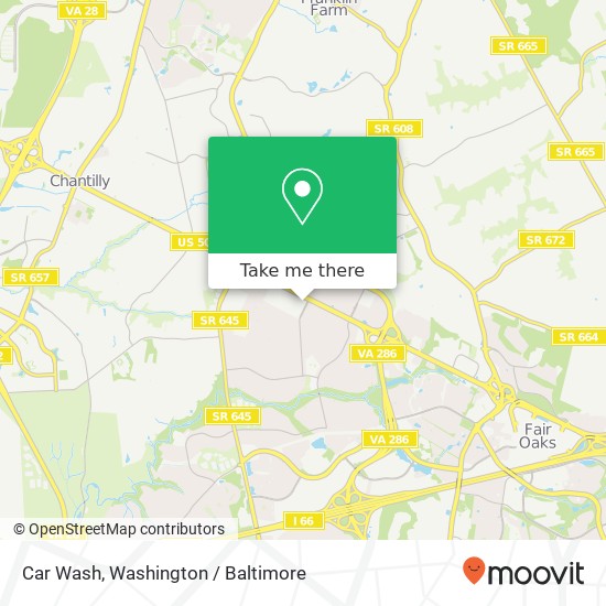 Car Wash map