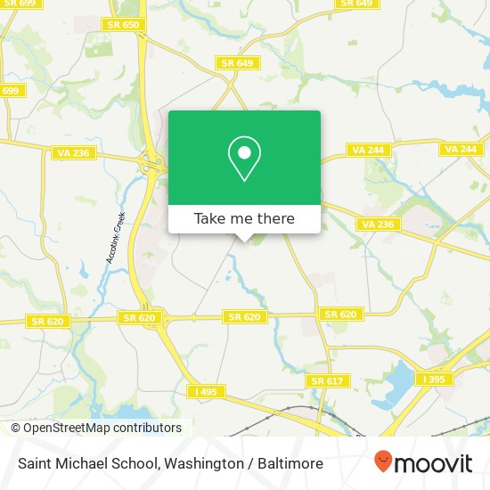 Mapa de Saint Michael School