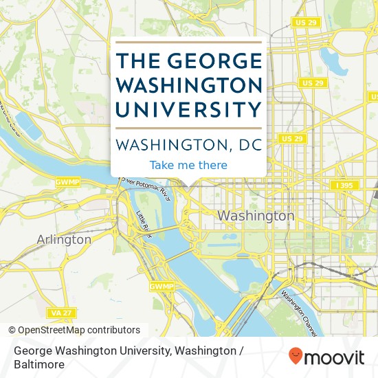 George Washington University map