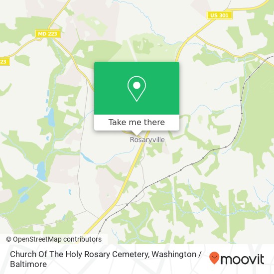 Church Of The Holy Rosary Cemetery map