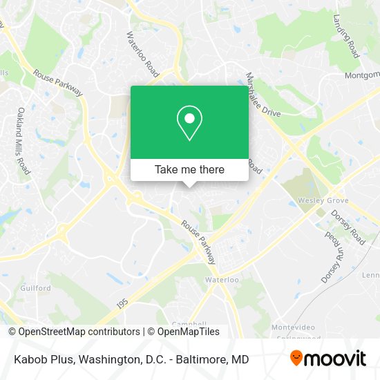 Kabob Plus map