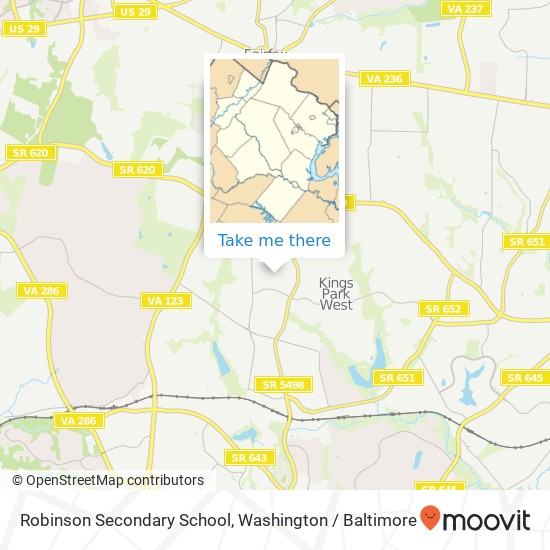 Mapa de Robinson Secondary School