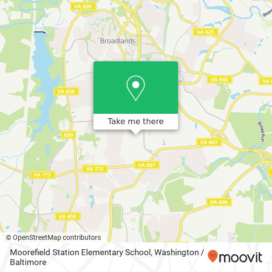 Moorefield Station Elementary School map