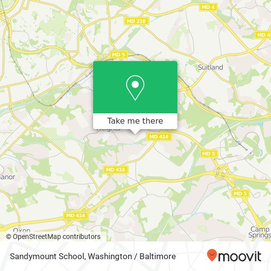 Mapa de Sandymount School