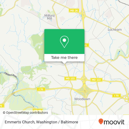 Emmerts Church map