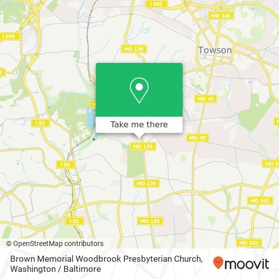 Mapa de Brown Memorial Woodbrook Presbyterian Church