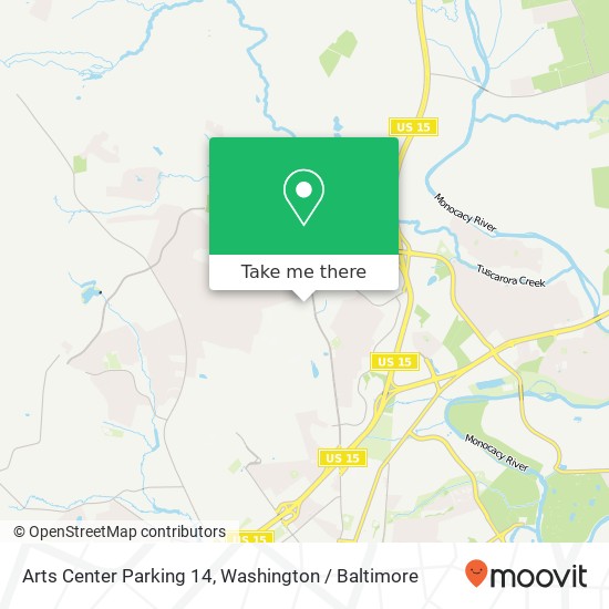 Mapa de Arts Center Parking 14