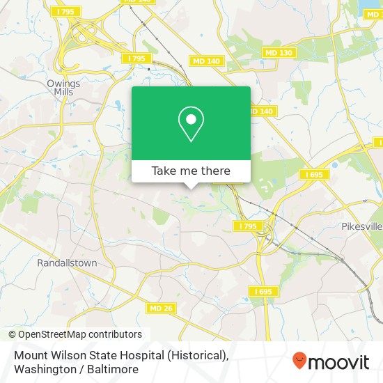 Mount Wilson State Hospital (Historical) map