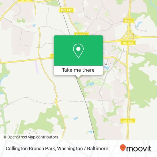 Mapa de Collington Branch Park
