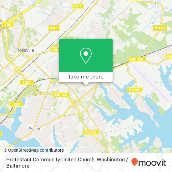 Protestant Community United Church map