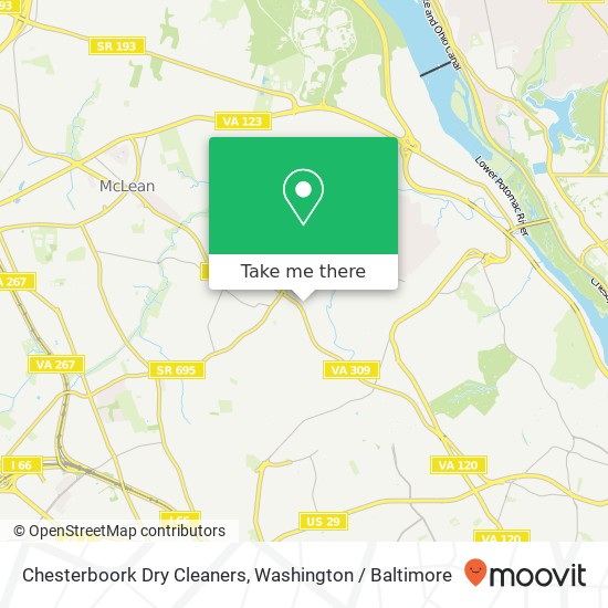 Chesterboork Dry Cleaners map