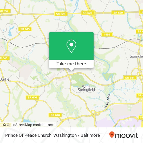 Prince Of Peace Church map