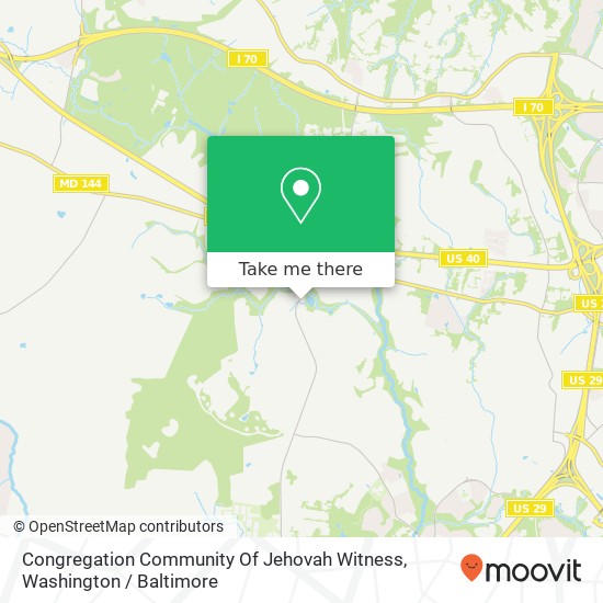 Congregation Community Of Jehovah Witness map