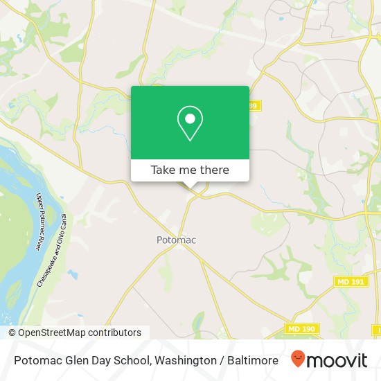 Mapa de Potomac Glen Day School