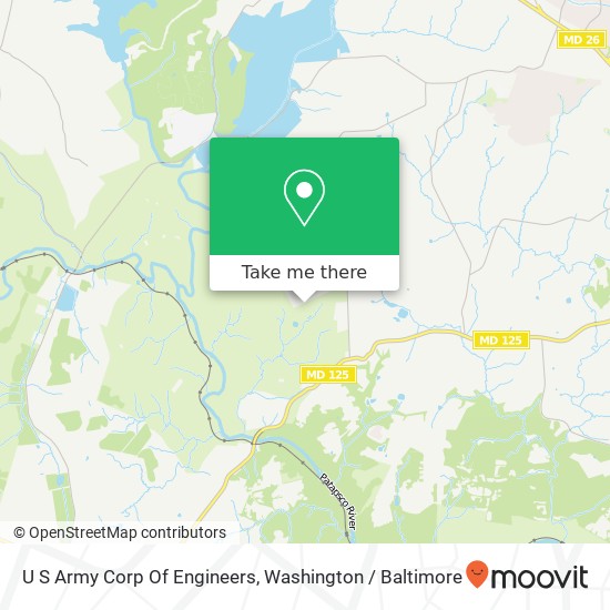 U S Army Corp Of Engineers map