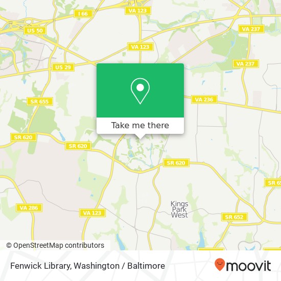 Fenwick Library map