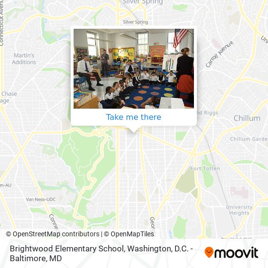 Brightwood Elementary School map