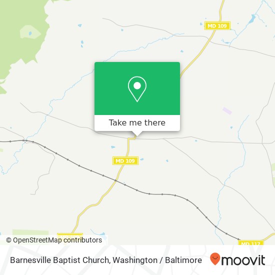 Barnesville Baptist Church map