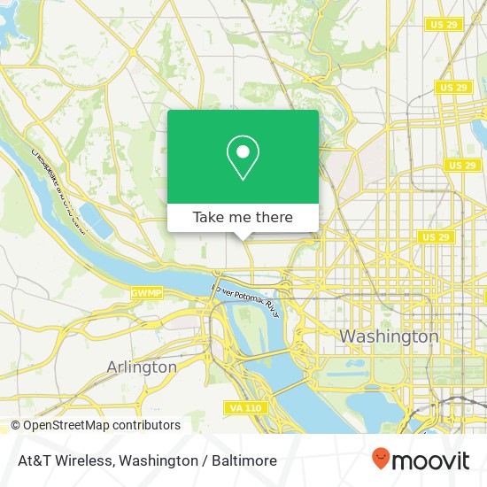 Mapa de At&T Wireless