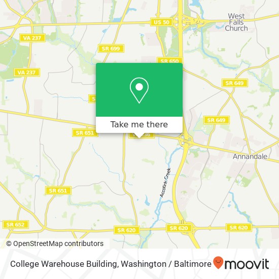 College Warehouse Building map