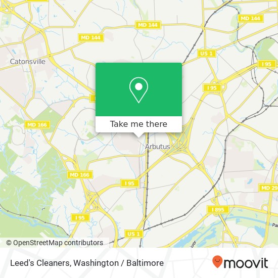 Leed's Cleaners map