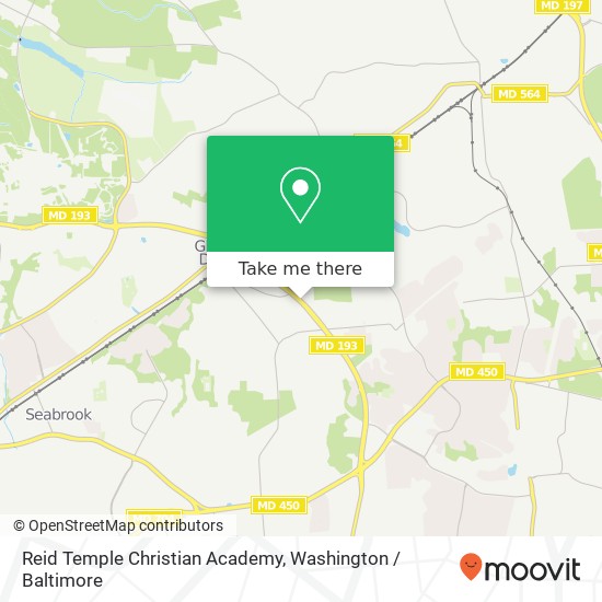 Reid Temple Christian Academy map